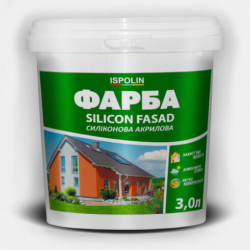 Краска силиконовая акриловая фасадная «Silicon Fasad» 