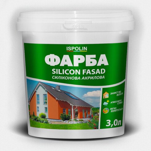 Краска силиконовая акриловая фасадная «Silicon Fasad» 