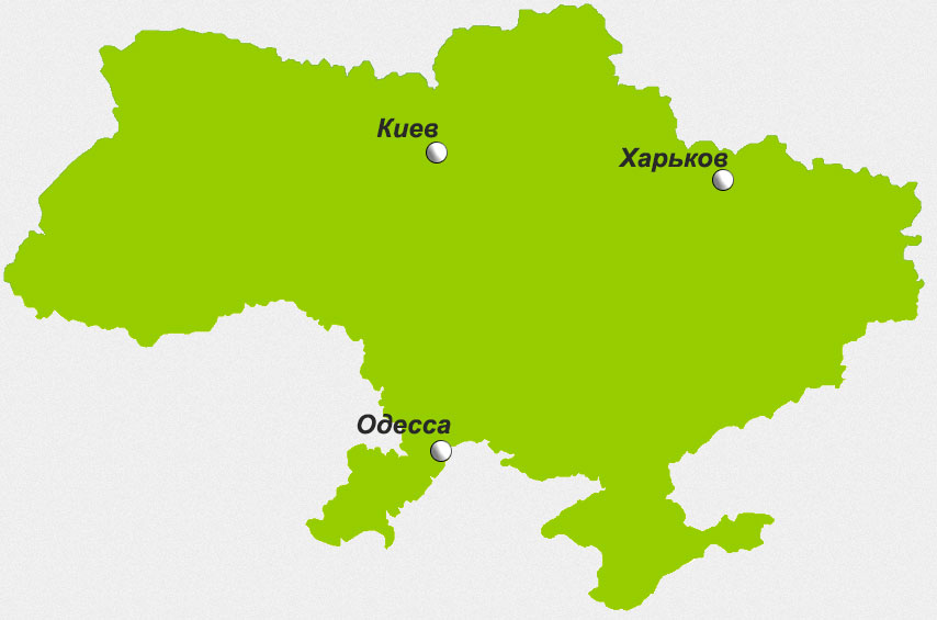 Карта дилерской сети компании Исполин